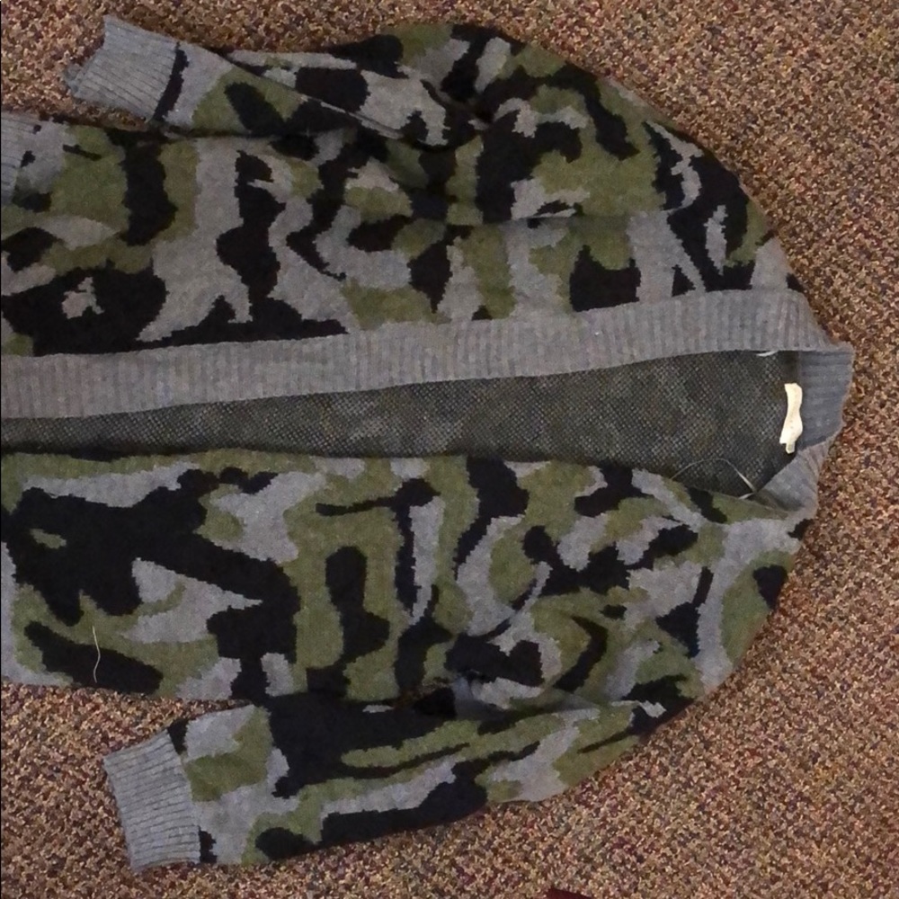 Camo cardigan